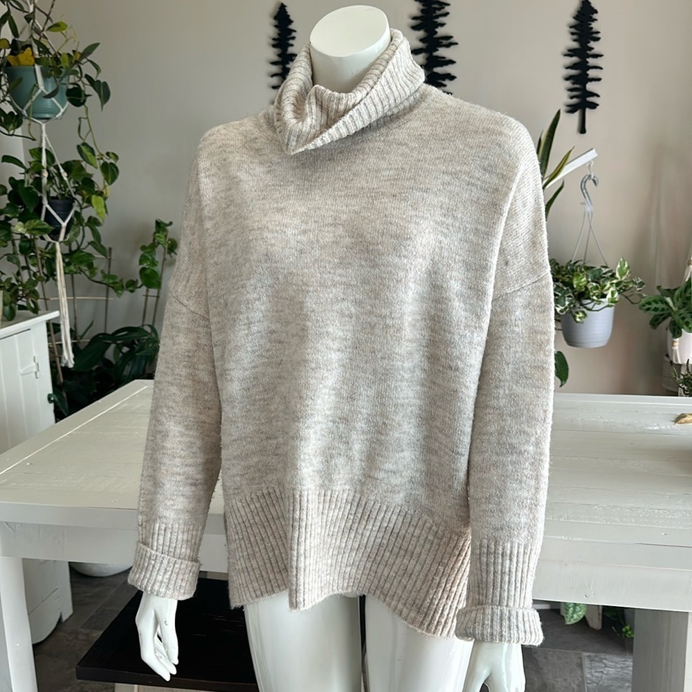 William RAST M alpaca blend oversized turtleneck sweater SUPER SOFT